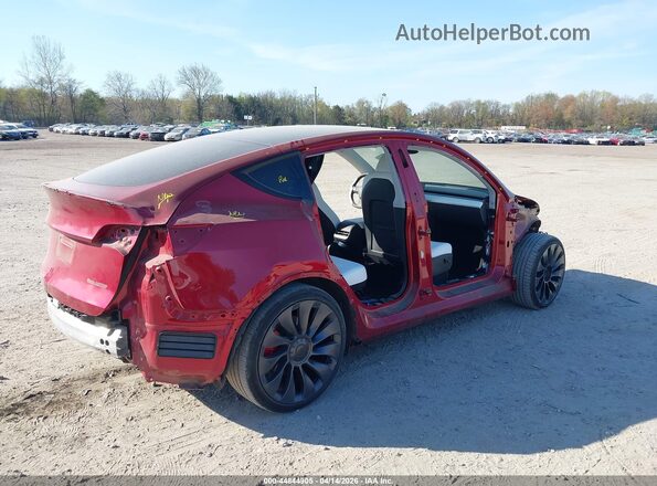 7SAYGDEF1RA321420 2024 TESLA MODEL Y Red Задня права чверть