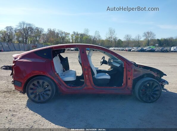 7SAYGDEF1RA321420 2024 TESLA MODEL Y Red Панорамний вид салону 360°