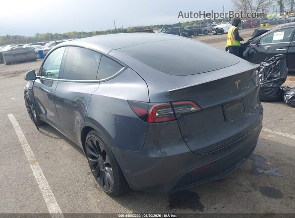 7SAYGDEF2NF537029 2022 TESLA MODEL Y Серый Задняя левая четверть