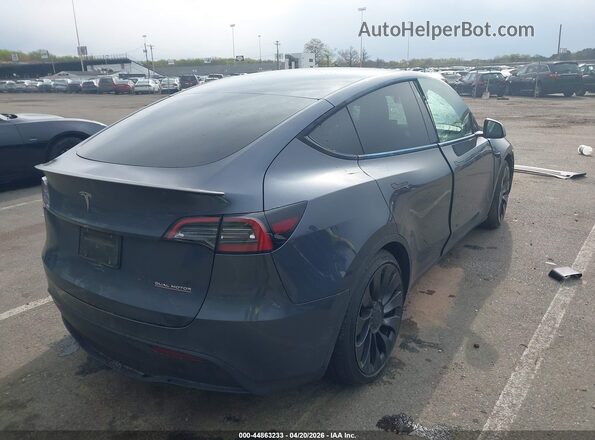 7SAYGDEF2NF537029 2022 TESLA MODEL Y Серый Задняя правая четверть