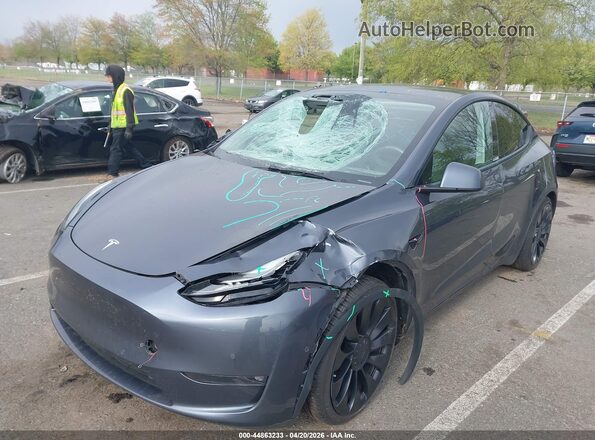 7SAYGDEF2NF537029 2022 TESLA MODEL Y Серый Передняя левая четверть