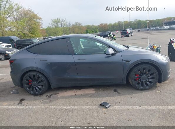 7SAYGDEF2NF537029 2022 TESLA MODEL Y Серый Вид задней части салона