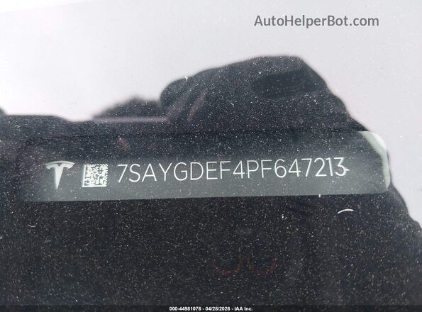 7SAYGDEF4PF647213 2023 TESLA MODEL Y Gray 