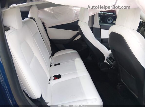 7SAYGDEF5NF393590 2022 TESLA MODEL Y Синий Вид наклейки с VIN-кодом