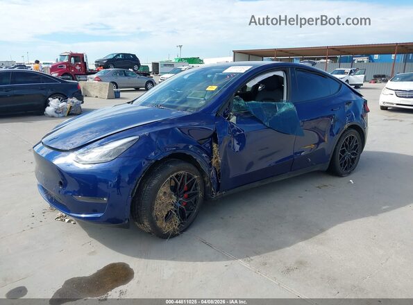 7SAYGDEF5NF505711 2022 TESLA MODEL Y Синий Передняя левая четверть
