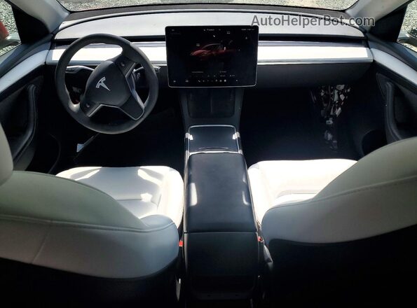 7SAYGDEF5PF832712 2023 TESLA MODEL Red Widok deski rozdzielczej