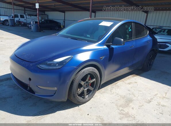 7SAYGDEF7NF326022 2022 TESLA MODEL Y Синий Передняя левая четверть