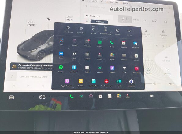 7SAYGDEF7NF368173 2022 TESLA MODEL Y Серый 