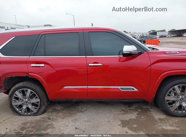 7SVAAABA3RX021867 2024 TOYOTA SEQUOIA Red უკანა სალონის ხედი