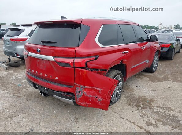7SVAAABA3RX021867 2024 TOYOTA SEQUOIA Red უკანა მარჯვენა
