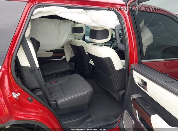 7SVAAABA3RX021867 2024 TOYOTA SEQUOIA Red VIN კოდის სტიკერის ხედი