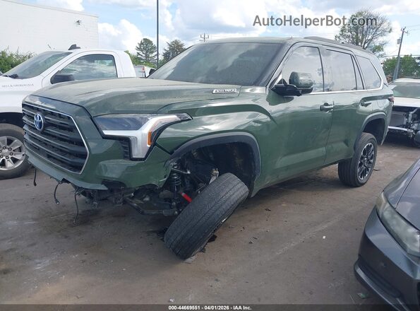 7SVAAABAXPX019031 2023 TOYOTA SEQUOIA Green Vista tres cuartos delantera izquierda