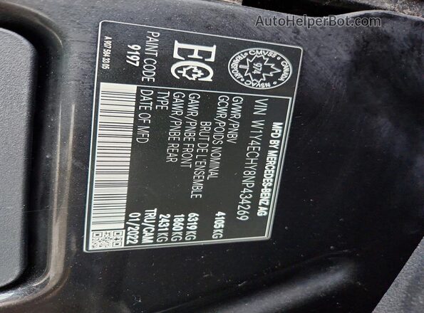 W1Y4ECHY8NP434269 2022 MERCEDES-BENZ SPRINTER Black 360 interior view