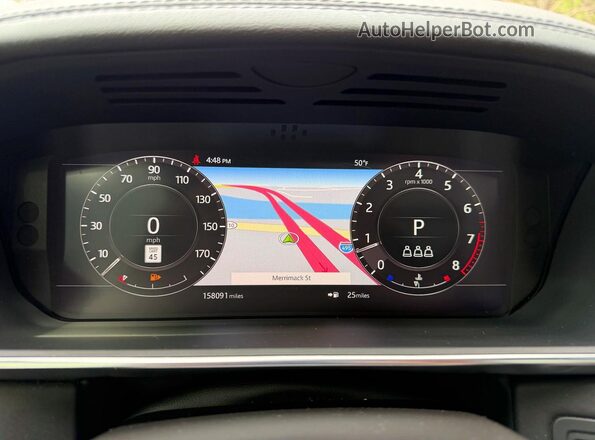 SALGS5RE9KA537606 2019 LAND ROVER RANGE White Vista del cuadro de instrumentos