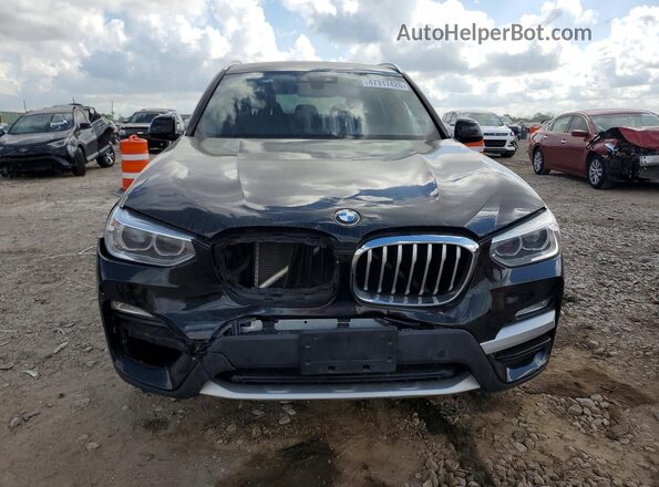 5UXTR7C51KLF26322 2019 BMW X3 Черный Вид сзади