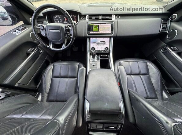 SALWR2RVXKA823843 2019 LAND ROVER RANGE Blue Vista de los asientos traseros