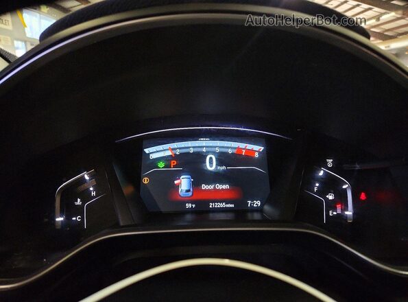 7FARW2H54JE016842 2018 HONDA CR-V Синий Вид задних сидений