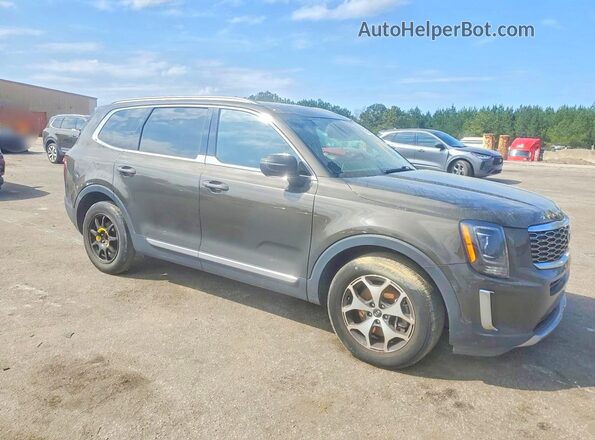 5XYP34HC4MG098607 2021 KIA TELLURIDE Black წინა ხედი