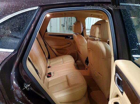 WP1AB2A55GLB52707 2016 PORSCHE MACAN Brown ძრავის განყოფილების ხედი