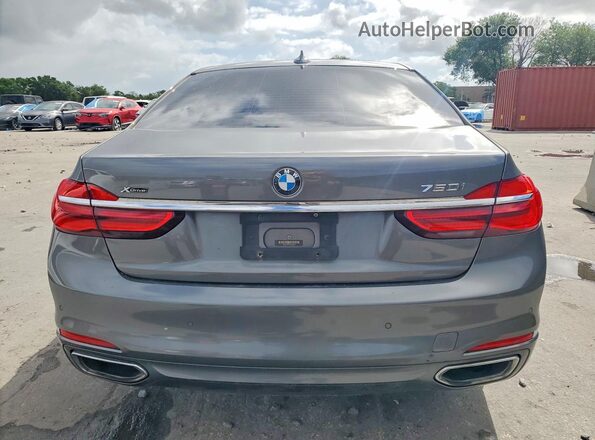 WBA7F2C57GGE12319 2016 BMW 7 SERIES Gray Սալոնի դիմացի տեսք