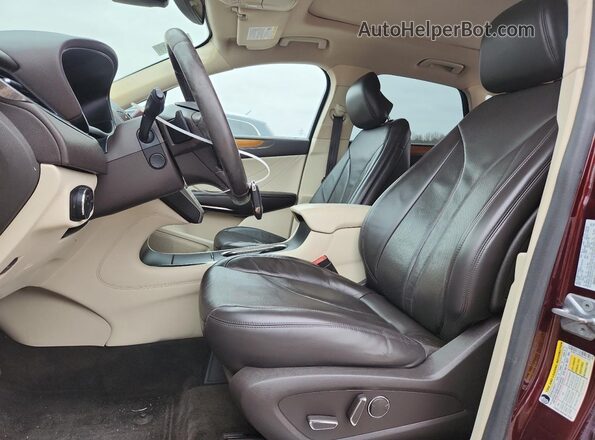 5LMTJ3DHXGUJ01103 2016 LINCOLN MKC Burgundy წინა პანელის ხედი