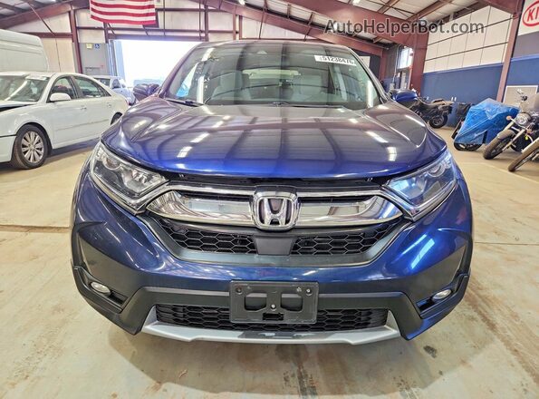 7FARW2H54JE016842 2018 HONDA CR-V Синий Вид сзади