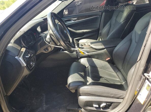WBAJA5C50KWW38641 2019 BMW 5 SERIES Blue Dashboard view
