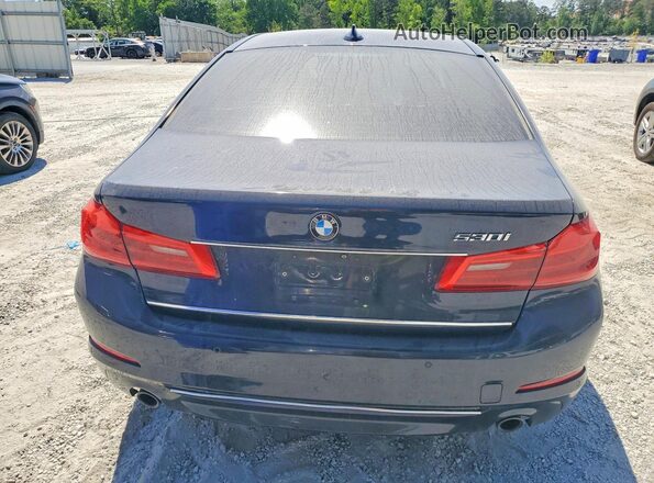 WBAJA5C50KWW38641 2019 BMW 5 SERIES Blue Front interior view