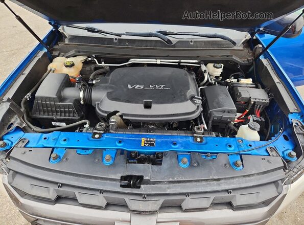 1GCGTDEN3M1227040 2021 CHEVROLET 1500 Blue Սալոնի հետևի տեսք