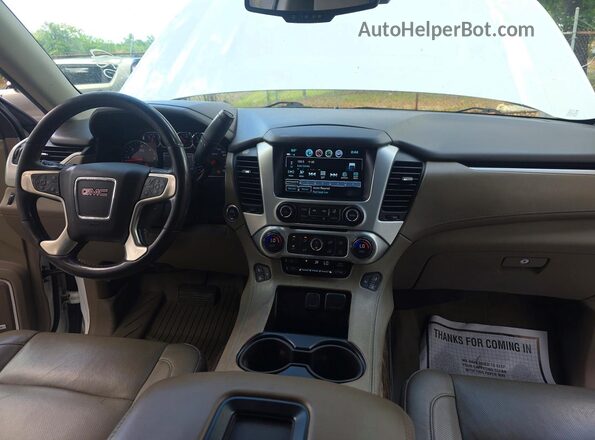 1GKS1GKC5LR286809 2020 GMC YUKON White უკანა სავარძლების ხედი