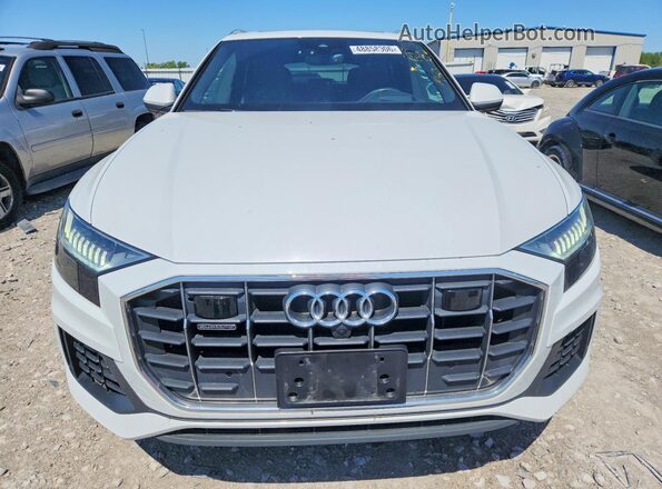 WA1CVAF18KD014559 2019 AUDI Q8 White უკანა ხედი