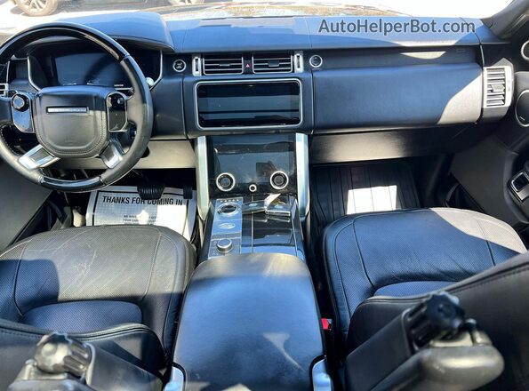 SALGS2SV8KA517596 2019 LAND ROVER RANGE ROVER Черный Вид щитка приборов