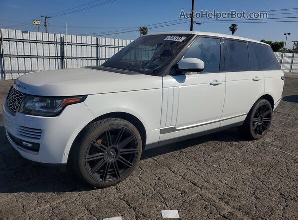 SALGS2KF3GA258001 2016 LAND ROVER RANGE ROVER White Tył lewy