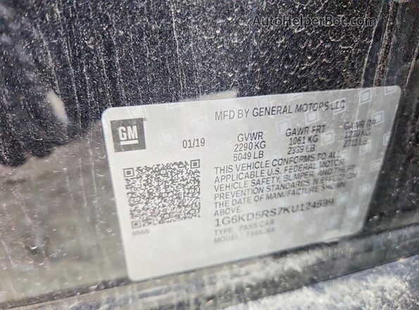 1G6KD5RS7KU124599 2019 CADILLAC CT6 Black 