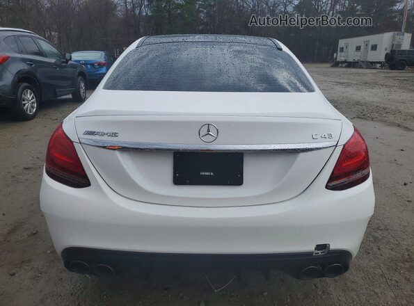 55SWF6EB8KU300135 2019 MERCEDES-BENZ AMG White წინა სალონის ხედი