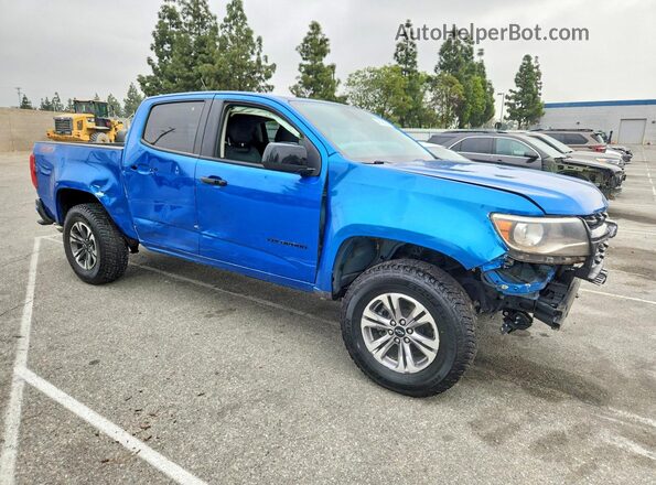1GCGTDEN3M1227040 2021 CHEVROLET 1500 Blue Առջևի աջ