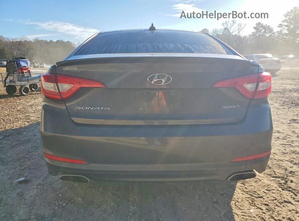 5NPE34AFXGH374832 2016 HYUNDAI SONATA Серый Вид салона спереди