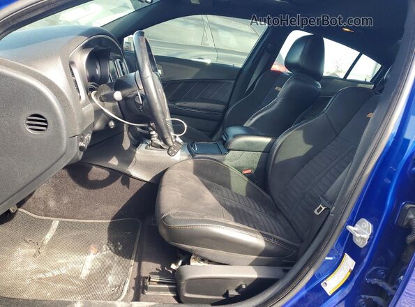 2C3CDXGJ8JH180001 2018 DODGE CHARGER Blue Առջևի վահանակի տեսք