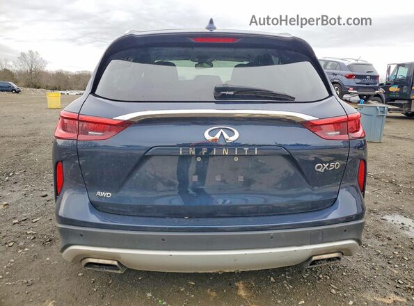 3PCAJ5BB6MF103847 2021 INFINITI QX50 Blue წინა სალონის ხედი
