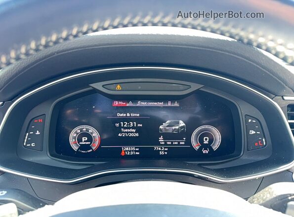 WAUR2AF25KN053408 2019 AUDI OTHER Black Вид щитка приладів