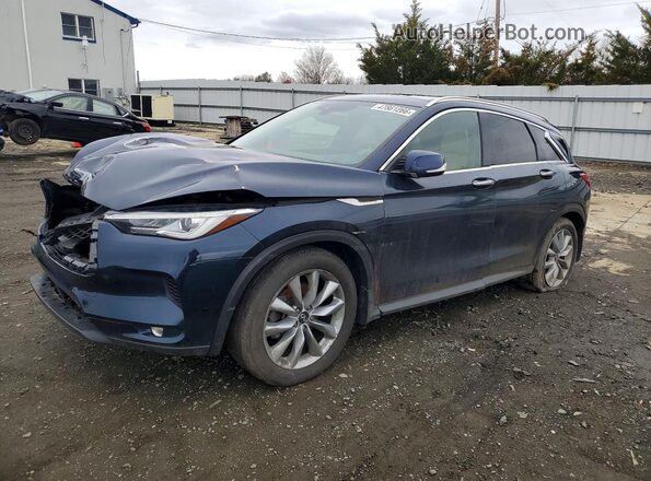 3PCAJ5BB6MF103847 2021 INFINITI QX50 Blue უკანა მარცხენა