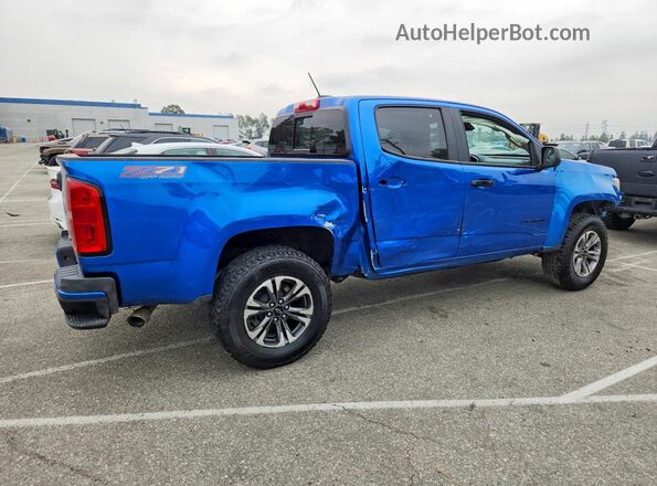 1GCGTDEN3M1227040 2021 CHEVROLET 1500 Blue Հետևի աջ