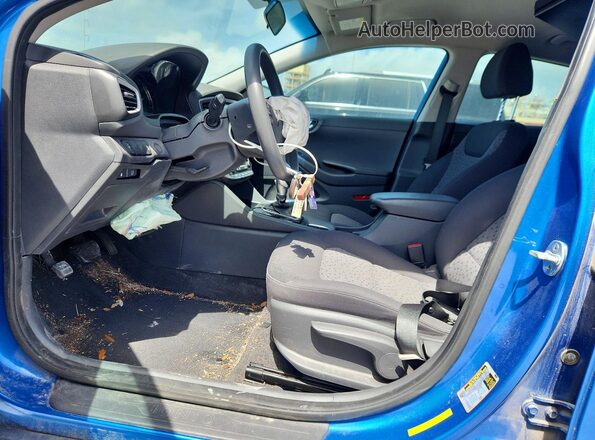 KMHC65LC1JU102850 2018 HYUNDAI IONIQ Blue Widok deski rozdzielczej