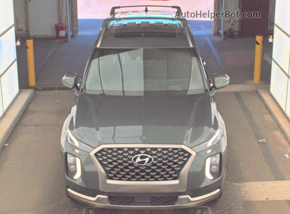 KM8R74HE0NU373805 2022 HYUNDAI PALISADE Gray Widok wnętrza 360 stopni