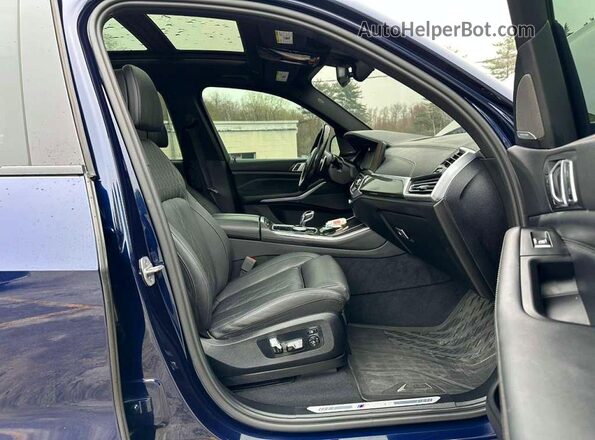 5UXJU4C02P9P90563 2023 BMW X5 Blue Вид задніх сидінь