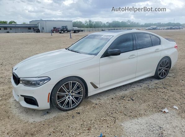 WBAJS7C04LCD22307 2020 BMW M5 White Tył lewy