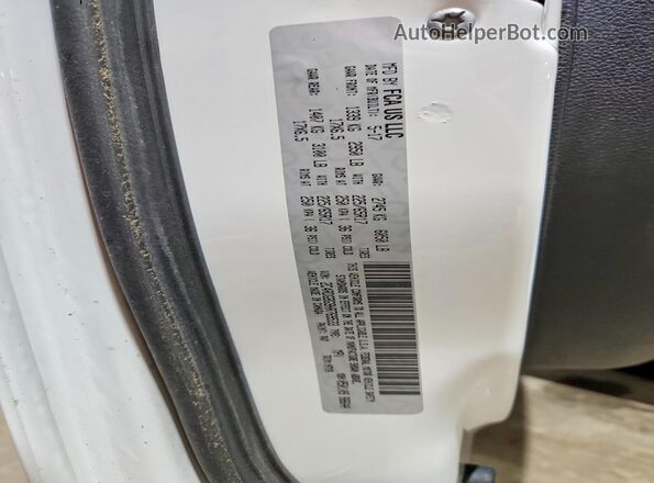 2C4RDGBG9HR769533 2017 DODGE CARAVAN Белый Панорамный вид салона 360°