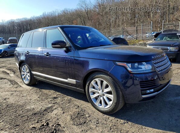 SALGS2FVXHA374475 2017 LAND ROVER RANGE Синий Вид спереди