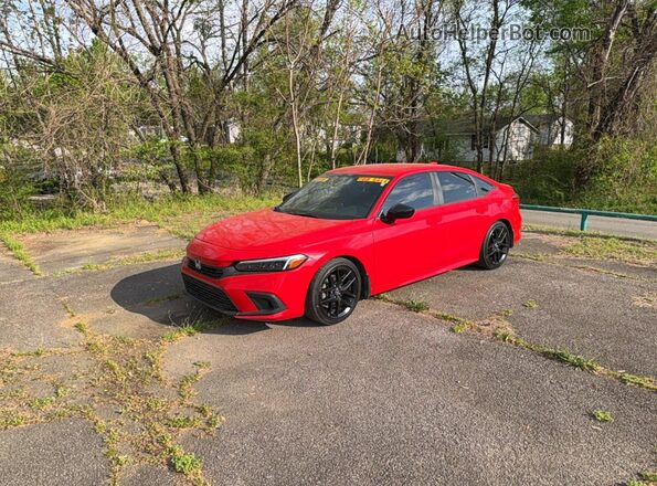 2HGFE2F55NH521004 2022 HONDA CIVIC Красный Задняя правая четверть