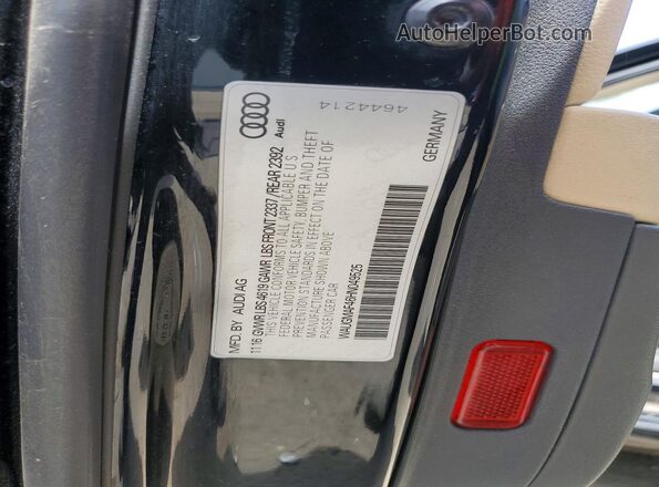 WAUGMAF46HN049525 2017 AUDI OTHER Black VIN კოდის სტიკერის ხედი